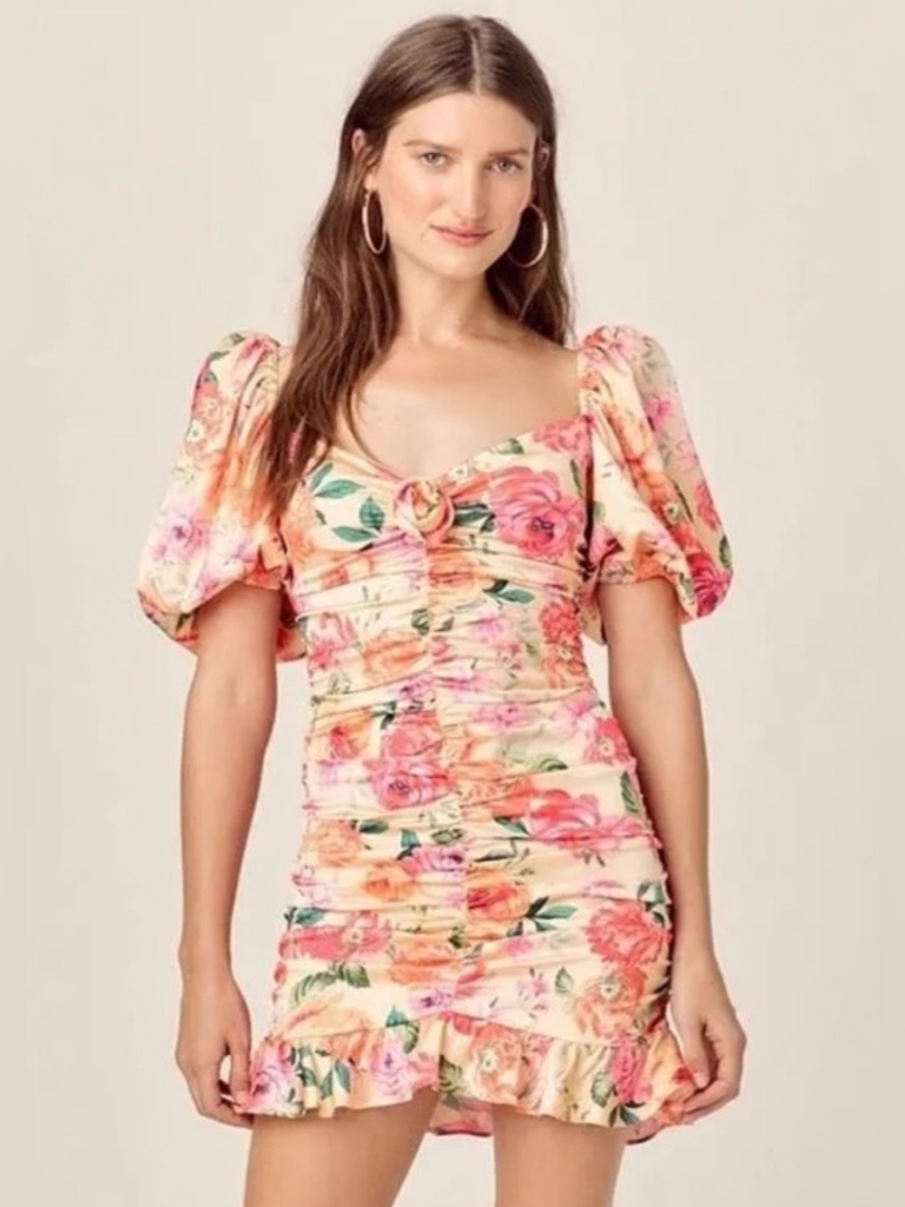 FOR LOVE AND LEMONS Versilla Puff Sleeve Mini Dress